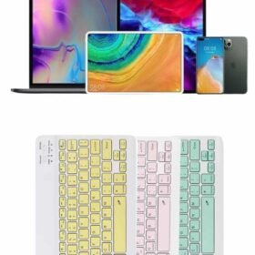 Uyumlu Kablosuz Bluetooth Şarj Edilebilir Mini Q Klavye