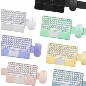 Bluetooth Touchpad Klavye Ultra İnce Taşınabilir Q Klavye