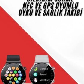 Çok Fonksiyonlu Akıllı Saat Bluetooth Bağlantılı Çağrı Cevaplayabilen Uzun Pil Ömrü