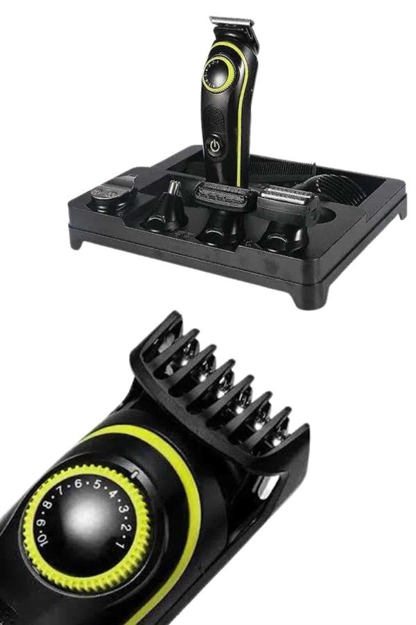 Unısex Çok Fonksiyonlu Bakım Seti Led Göstergeli Tıraş Makinesi Saç Sakal Vücut - Görsel 3