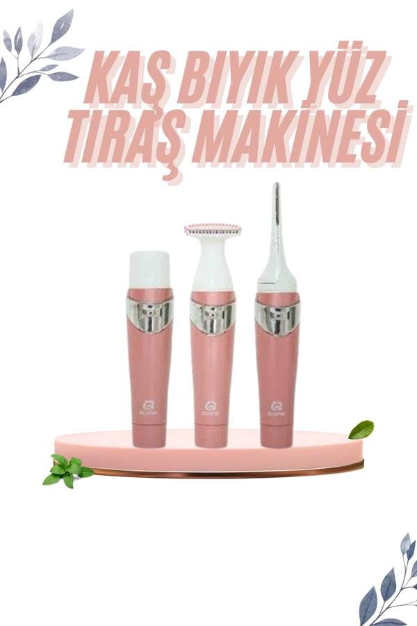 3 İn 1 Epilasyon Aleti Hassas Ciltlere Özel Uzun Ömürlü Kaş Yüz Burun - Görsel 2
