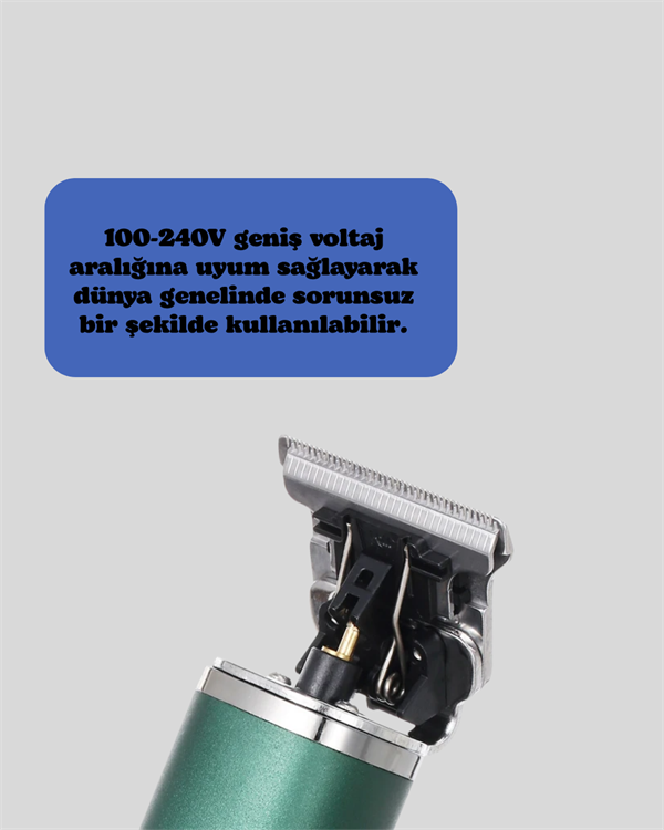 Paslanmaz Çelik Bıçaklı Sinek Kaydı Tıraş Makinesi Uzun Ömürlü - Görsel 4