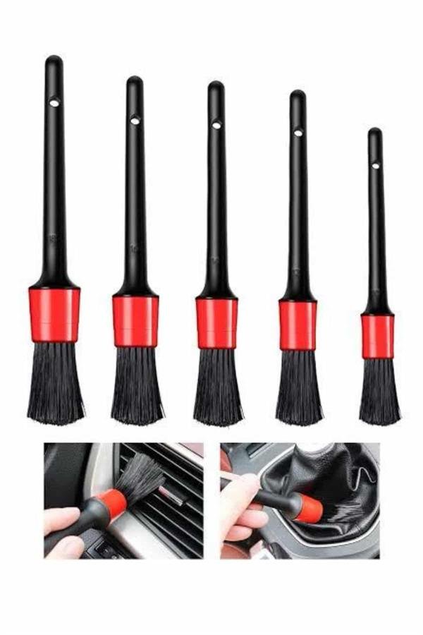 5 Parça Araç İçi Temizlik Fırçası Araç İçi-Dışı Temizleme Fırça Seti - Görsel 4