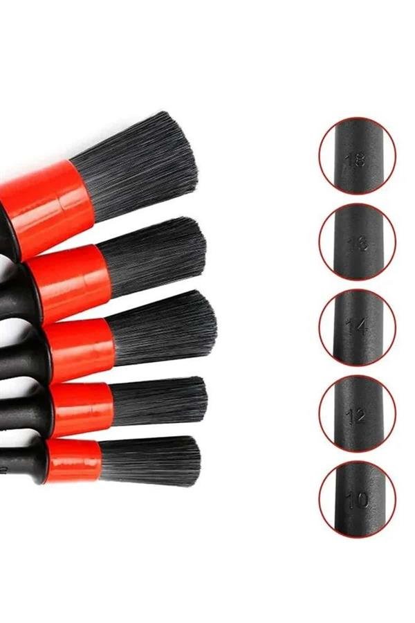 5 Parça Araç İçi Temizlik Fırçası Araç İçi-Dışı Temizleme Fırça Seti - Görsel 5