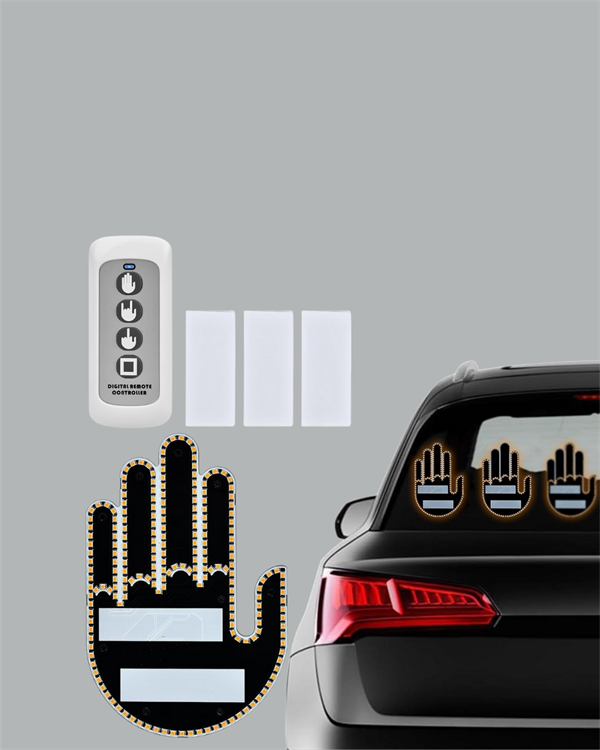 Kablosuz Kumandalı LED Jest Işığı – 3 Modlu Araba Arkası Mesaj Işığı 203 LED ile Yüksek Parlaklık - Görsel 4