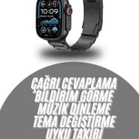 Akıllı Saat Arama Konuşma GPS ve NFC Özelliği 3 Kordonlu Amoled Ekran