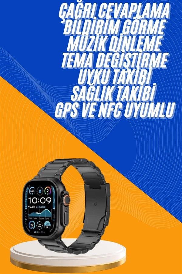 Akıllı Saat 3 Kordonlu Waterproof Adımsayar Titreşim ve GPS Özelliği