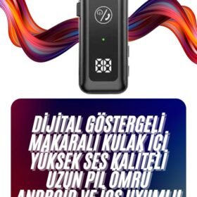 Makaralı Bluetooth Kulaklık Telefon Uyumlu Makaralı TF Kart Girişli Güç Göstergeli