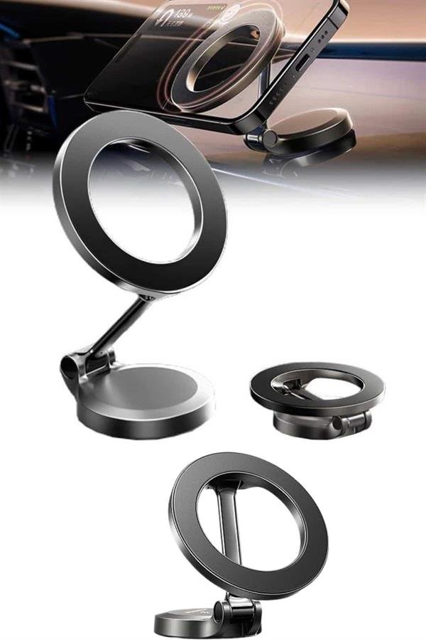 Magsafe Telefon Tutucu 360 Dönebilen Ayarlanabilir Araç İçi Tutucu - Görsel 4
