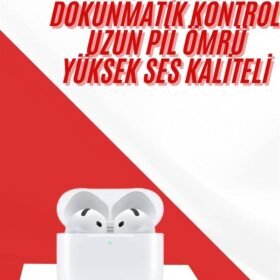 4.Nesil Bluetooth Kulaklık Yüksek Ses Kaliteli Dokunmatik Kontrol Özellikli