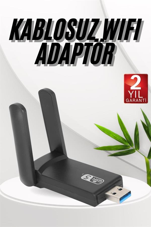 Wifi Adaptörü Bt5.0 Wifi 2'si Bir Arada Çift Bantlı Çift Anten - Görsel 2