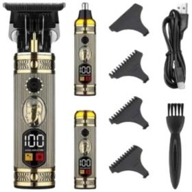 Erkeklere Özel 3 Başlıklı Tıraş Makinesi Saç Sakal Ense Kulak Tıraşına Uygun