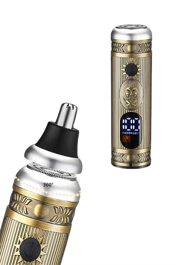 Profesyonel Saç Sakal Vücut Kulak ve Burun Tıraş Makinesi 3 Başlıklı - Görsel 3