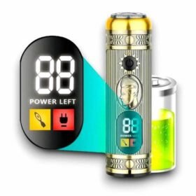 Tıraş Makinesi Pro 3 Başlıklı Dijital Göstergeli Saç Sakal Kulak ve Burun