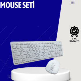 Klavye Mouse Seti Sessiz Kablosuz Türkçe TV  PC Uyumlu