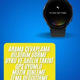 Akıllı Saat Çok Fonksiyonlu Çağrı Cevaplayabilen Bildirim Görme Uzun Pil Ömrü