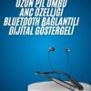 Bluetooth Kulaklık Şarj Göstergeli 100 Saat Şarj Kapasiteli Sporcu Kulaklık