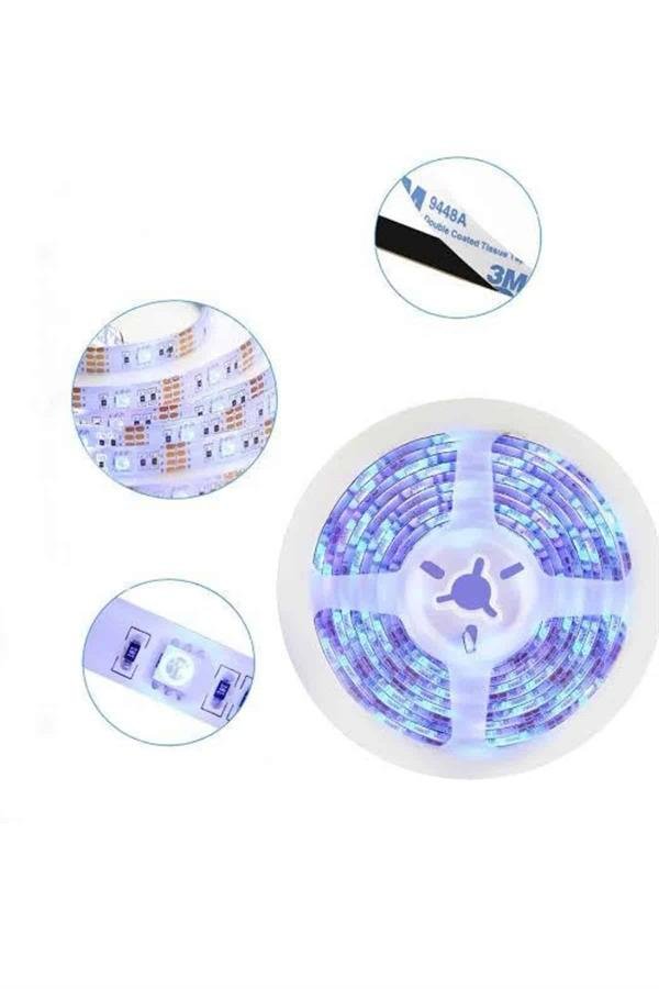 RGB Şerit Led 10 Metre Led Işık Kumanda ile Kontrol RGB - Görsel 4