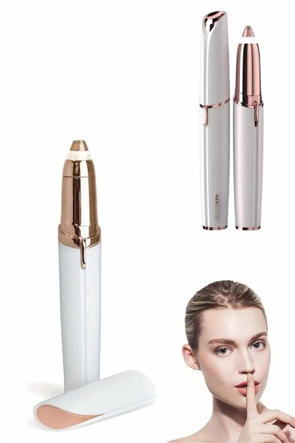Kaş Bıyık Epilasyon Aleti İnce Uçlu Yüz Için Tüy Alıcı Pilli - Görsel 4