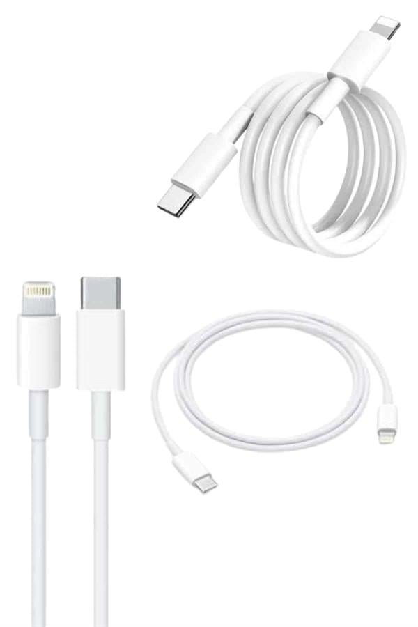 İOS Uyumlu 8 X Xs Xr 11 12 13 14/Pro Max Mini Plus Şarj Kablosu - Görsel 4