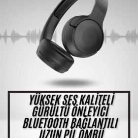 Yeni Nesil Kulak Üstü Bluetooth Kulaklık Type-C Girişli Yüksek Ses Kaliteli