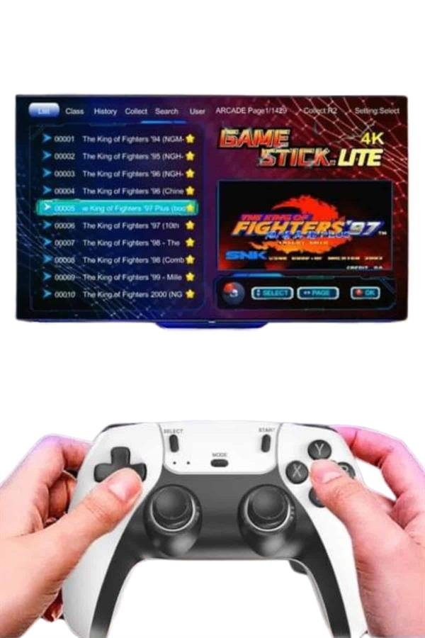3D HD Game Stick Pro Retro Game Stick Joystick Oyun Konsolu - Görsel 4