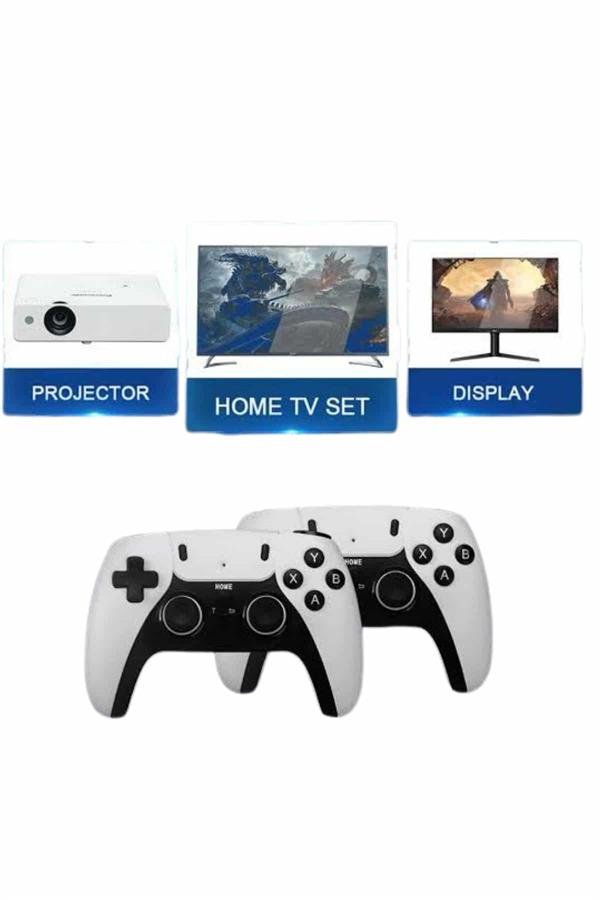 4k Kablosuz Çift Kol Retro Oyunlar 20000 Oyunlu Atari - Görsel 5