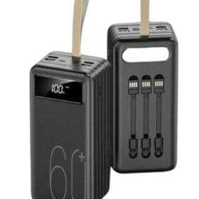 Hızlı Şarj 4 Çıkışlı Powerbank 60.000 Mah Taşınabilir Dijital Göstergeli