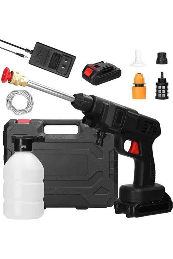 Bahçe Sulama Tabancası Makinesi Yüksek Basınçlı Akülü Yıkama Makinesi - Görsel 4