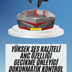 Dokunmatik Kontrol Tws Işıklı Kulakiçi Bluetooth Kulaklık Kablosuz Oyuncu Kulaklığı
