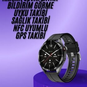 Amoled Ekran 3 Kordonlu Akıllı Saat 5.0 Bluetooth Bağlantılı Android ve İOS Uyumlu