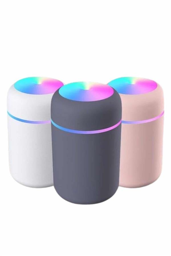Humidifier LED Işıklı Mini Ortam Oda Kokusu Aromaterapi Buhardanlık - Görsel 4