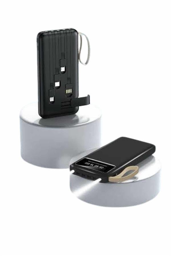 Hızlı Şarj Özellikli 20.000 Mah Dijital Göstergeli USB Girişli Android ve İOS Uyumlu Powerbank - Görsel 3