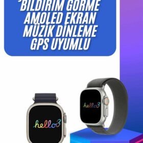 Yeni Nesil 3 Kordonlu Kol Saati 49 MM Amoled Ekran Akıllı Saat
