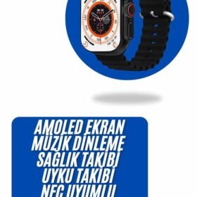 Yeni Nesil Akıllı Kol Saati Nabız Ölçer GPS Uyumlu 49 MM Kasa