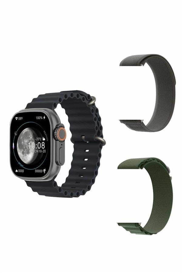 Yeni Nesil Akıllı Kol Saati Nabız Ölçer GPS Uyumlu 49 MM Kasa - Görsel 4