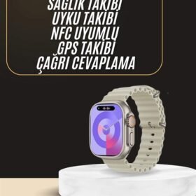 Uyku ve Sağlık Takibi Yapabilen GPS Uyumlu Plastik Kordonlu Akıllı Saat