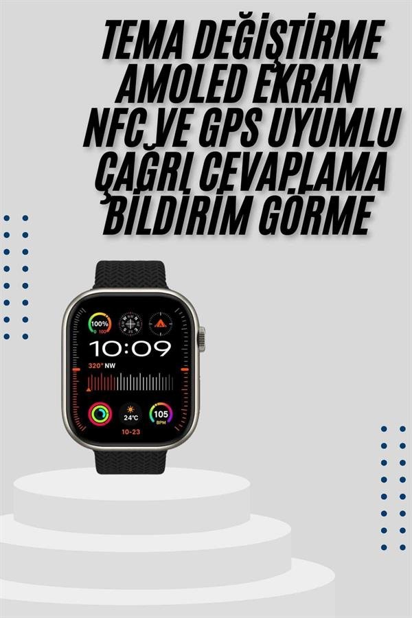 Akıllı Saat Uyku ve Sağlık Takibi GPS Uyumlu Tema Değiştirme