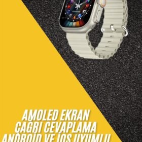 Akıllı Saat Kol Saati Android ve İOS Uyumlu Nabız Ölçer Sesli Asistan