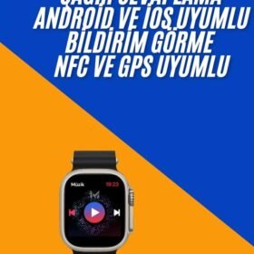 Akıllı Saat Çok Fonksiyonlu Unısex Sosyal Medya Girişli Bluetooth Bağlantılı