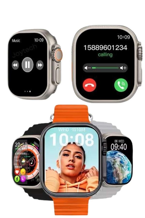 Akıllı Saat Çok Fonksiyonlu Unısex Sosyal Medya Girişli Bluetooth Bağlantılı - Görsel 3