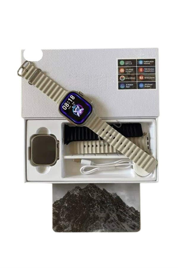 Akıllı Saat Çok Fonksiyonlu Unısex Sosyal Medya Girişli Bluetooth Bağlantılı - Görsel 4