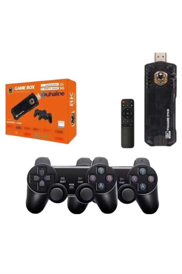 Game Stick Çift Oyun Konsolu Smart TV Game Box 8k Ultra HD 64 Gb - Görsel 3