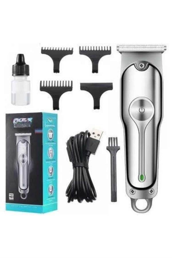 Paslanmaz Çelik Bıçaklı Kablosuz Şarjlı Dijital Göstergeli Tıraş Makinesi - Görsel 5