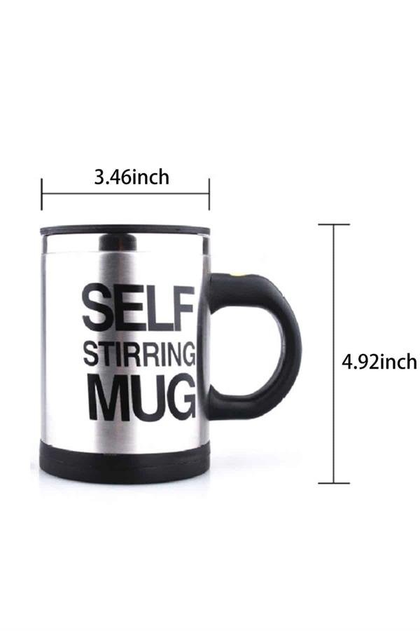 Sıcak Tutan Termos Bardak Kendi Kendini Karıştıran Mikser Kupa - Görsel 5