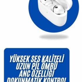 Bluetooth Kulaklık Kulak İçi Silikonlu Stereo Yüksek Ses Kaliteli Dokunmatik