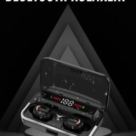 Bluetooth Kulaklık Dijital Şarj Göstergeli Powerbankli Bass Özellikli Kablosuz Kulakiçi 5.1 Mikrofonlu