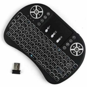 Kablosuz Türkçe Q Klavye RGB Işıklı Televizyon Ps3 Dokunmatik Mouse