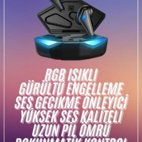 Oyuncu Kulaklığı Mikrofonlu Kablosuz Gaming Kulaklık Powerban Yüksek Ses Kaliteli