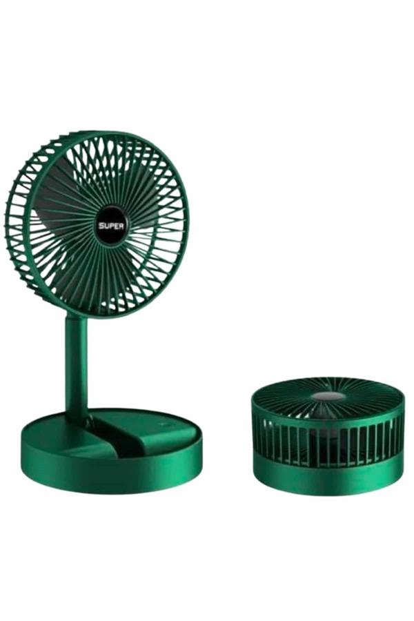 3 Kademe Hız Ayarlı Vantilatör Telefon Standlı Şarjlı Katlanabilir Soğutucu Pervane - Görsel 4